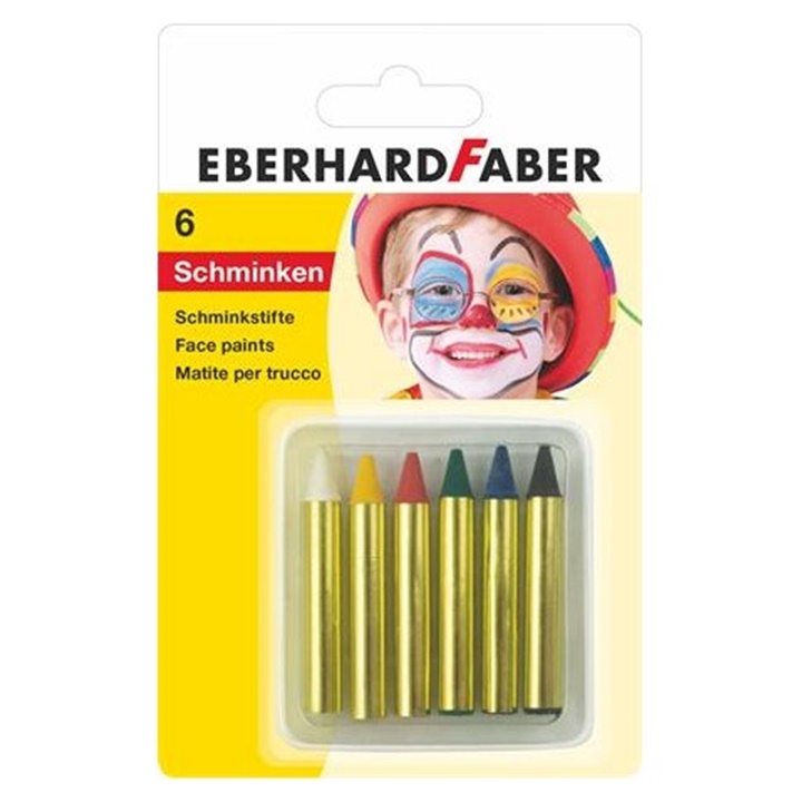 Vopsele creion pictura pe față Eberhard Faber 6 buc.